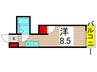 ロイヤルパレス西亀有 1Rの間取り