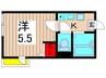 アーバングレイス五反野Ⅱ 1Kの間取り