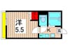 アーバングレイス五反野Ⅱ 1Kの間取り