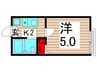 インプレス亀有 1Kの間取り