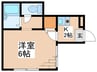 グランドウルス 1Kの間取り