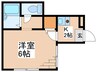 グランドウルス 1Kの間取り