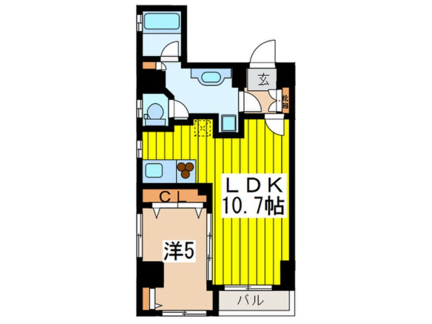 間取図 アイディ日本橋水天宮（802）