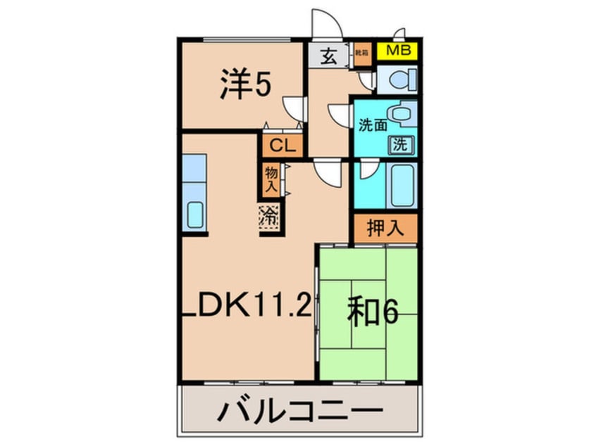 間取図 ソレイル梶ヶ谷Ⅱ