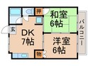 サマックスメゾン中村Ｂの間取図