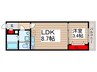 YK南流山 1LDKの間取り