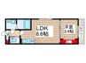 YK南流山 1LDKの間取り