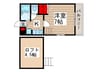 スタジオーネ参番館 1Kの間取り