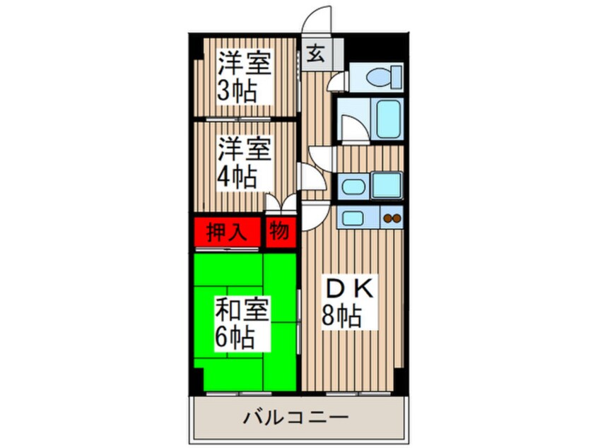 間取図 グランドゥ－ル