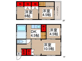 間取図 柏市豊住２丁目戸建