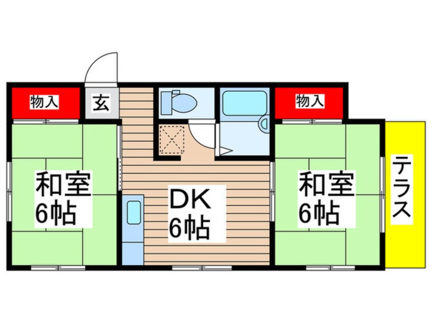 間取図 スト－クハイツ藤井Ｂ棟