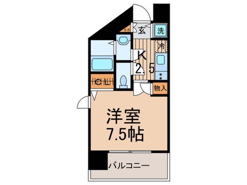 間取図 メゾン・ド・ヴィレ渋谷(303)