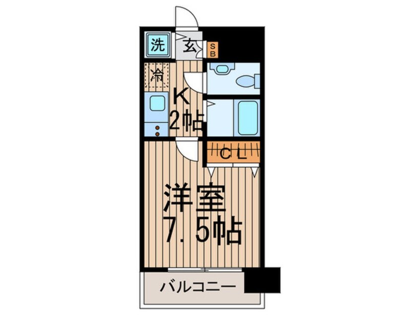間取図 メゾン・ド・ヴィレ渋谷(303)