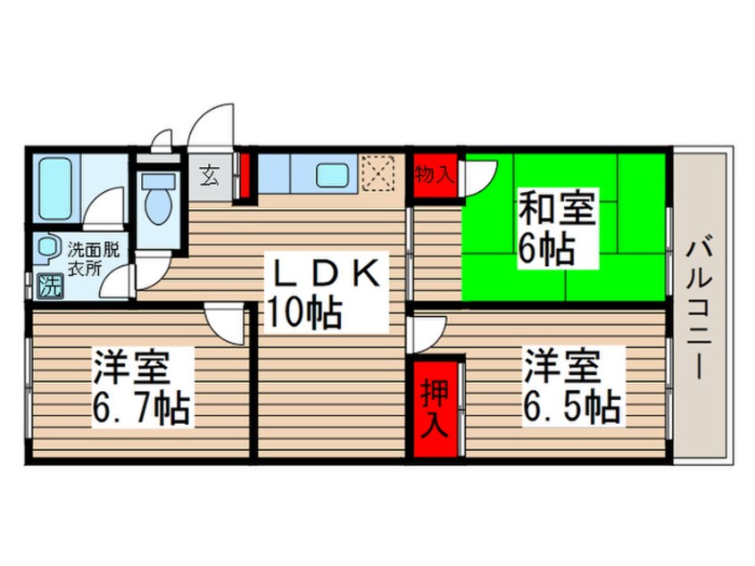 間取図 メゾンＯ－１