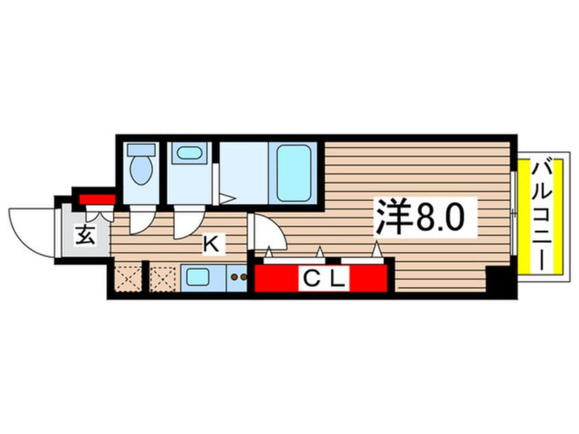 間取図 エルスタンザ清澄白河