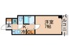 スクエア潮見 1Kの間取り