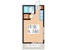 メゾン渡部  ２号館 1Rの間取り