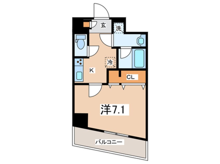 間取図 ヴィルヌーブ白楽