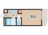 ヴェルドミ－ルセイワ２ 1Kの間取り