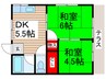 カンナビレッジ 2DKの間取り