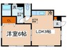 サンビューハイツ 1LDKの間取り
