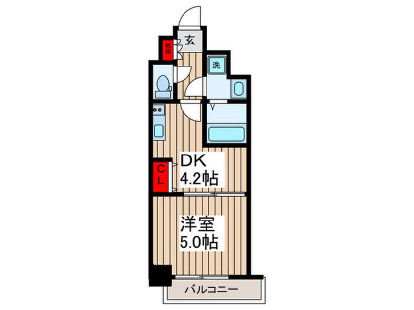 間取図 レフィールオーブ南行徳駅前