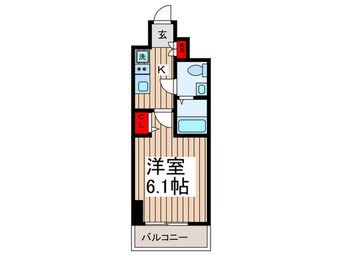 間取図 レフィールオーブ南行徳駅前