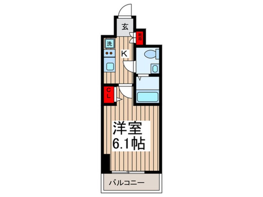 間取図 レフィールオーブ南行徳駅前