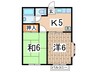 グランデュール南太田 2Kの間取り
