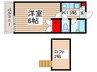 エミナンス６ 1Kの間取り