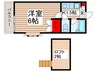 エミナンス６ 1Kの間取り
