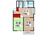 エクセル千間台A棟 2DKの間取り