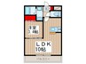 Raffine芝 1LDKの間取り