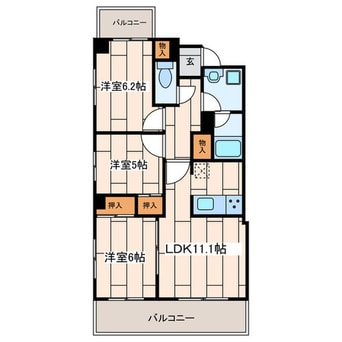 間取図 サンバレー上大岡Ⅶ