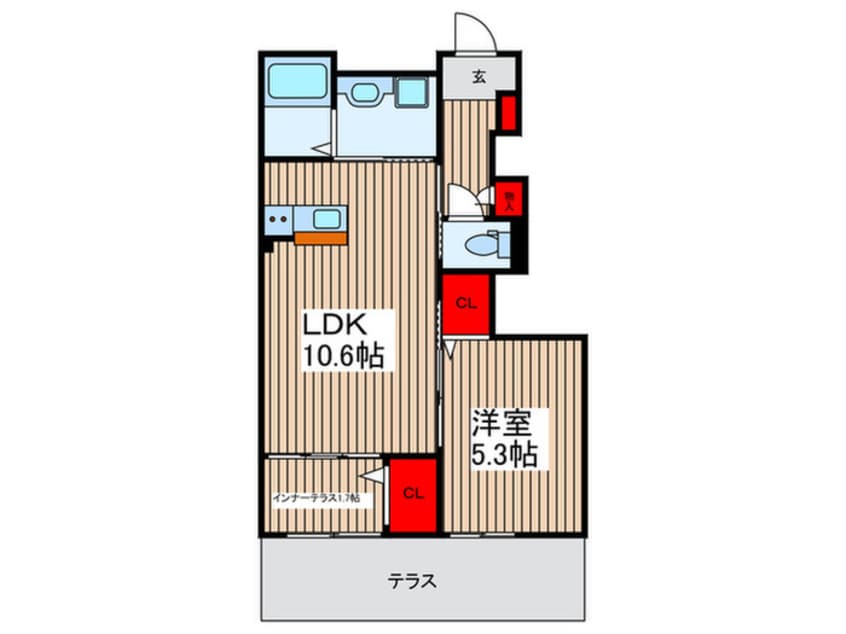 間取図 ウエストリーフⅡ