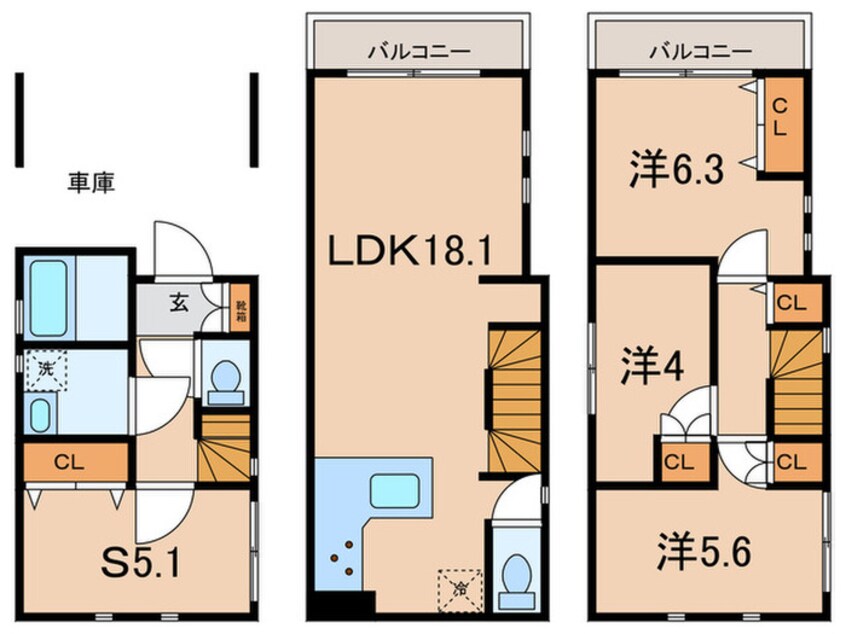 間取図 Kolet久地♯05