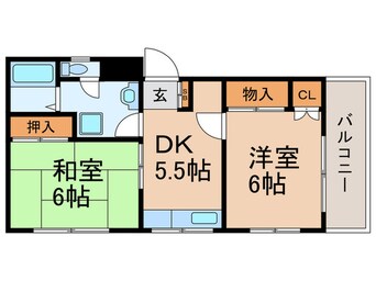 間取図 シャトレ－ヌ常盤台