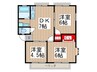 ＫハイツＡ 3DKの間取り