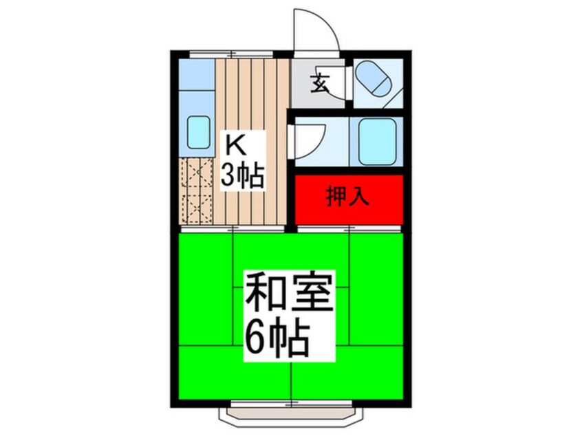 間取図 白鳥コーポ