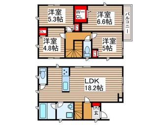 間取図 Ｋｏｌｅｔ江戸川台♯０３