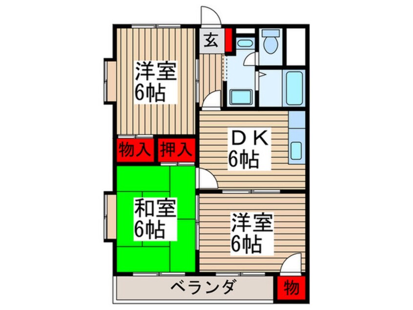 間取図 シャルマン １３３