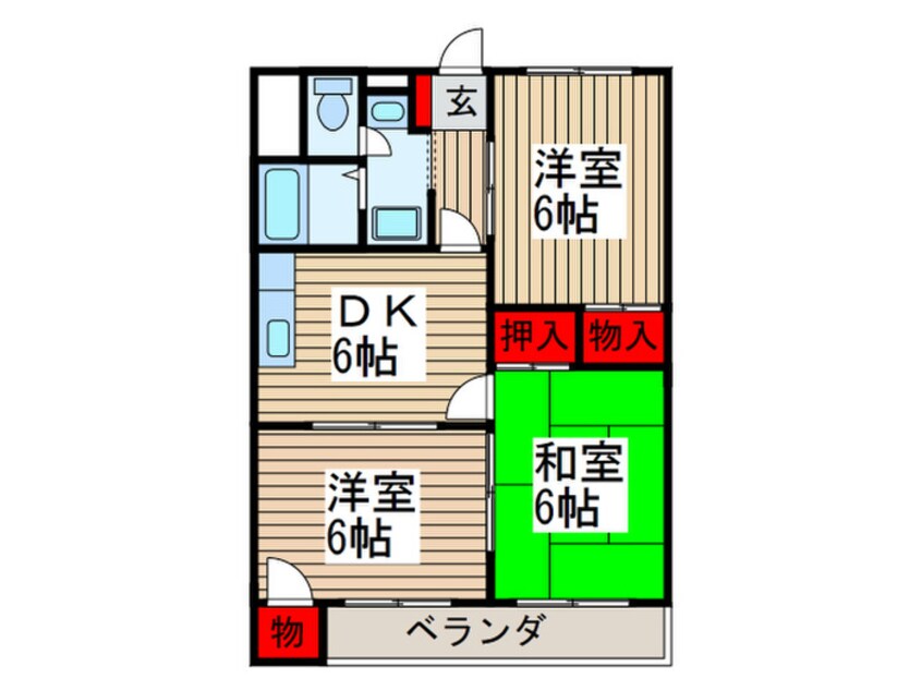 間取図 シャルマン １３３