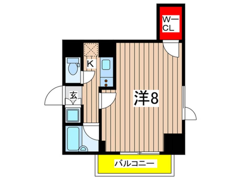間取図 ル－ブル清澄白河弐番館(604)