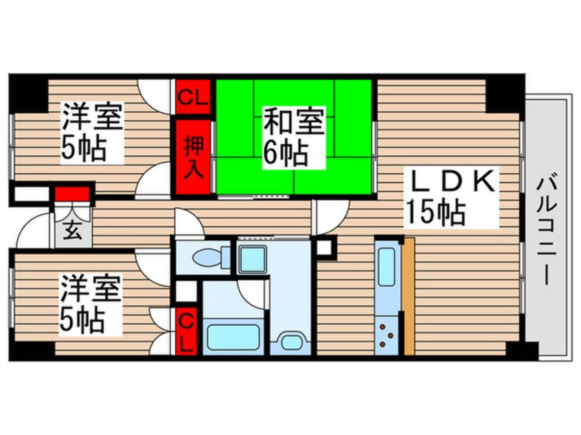 間取図 INSURANCE BLDG.ⅩⅢ