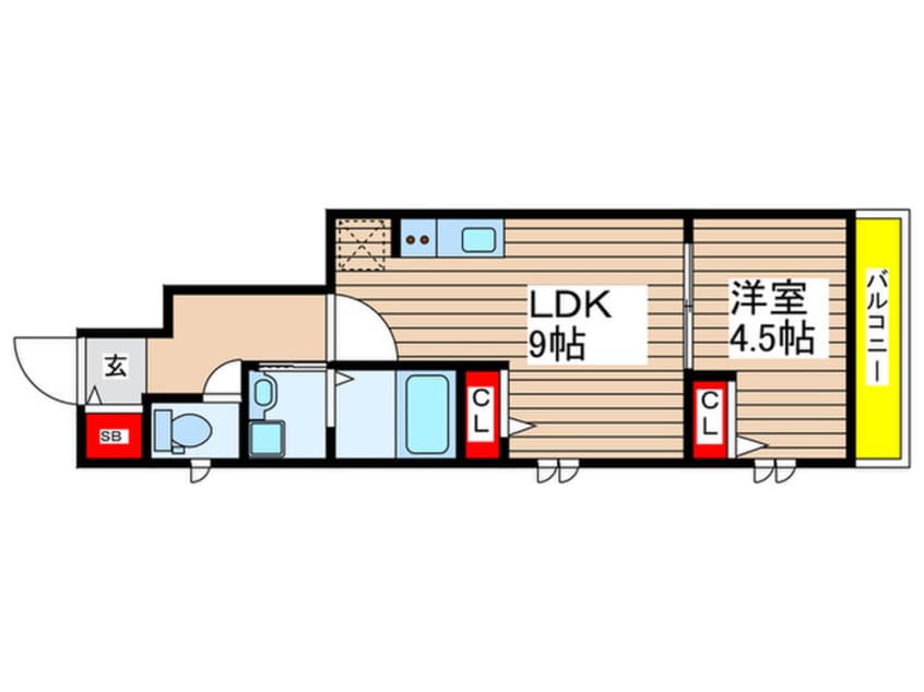 間取図 スターリーフラットB