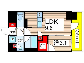 間取図 オーパスレジデンス千葉駅前