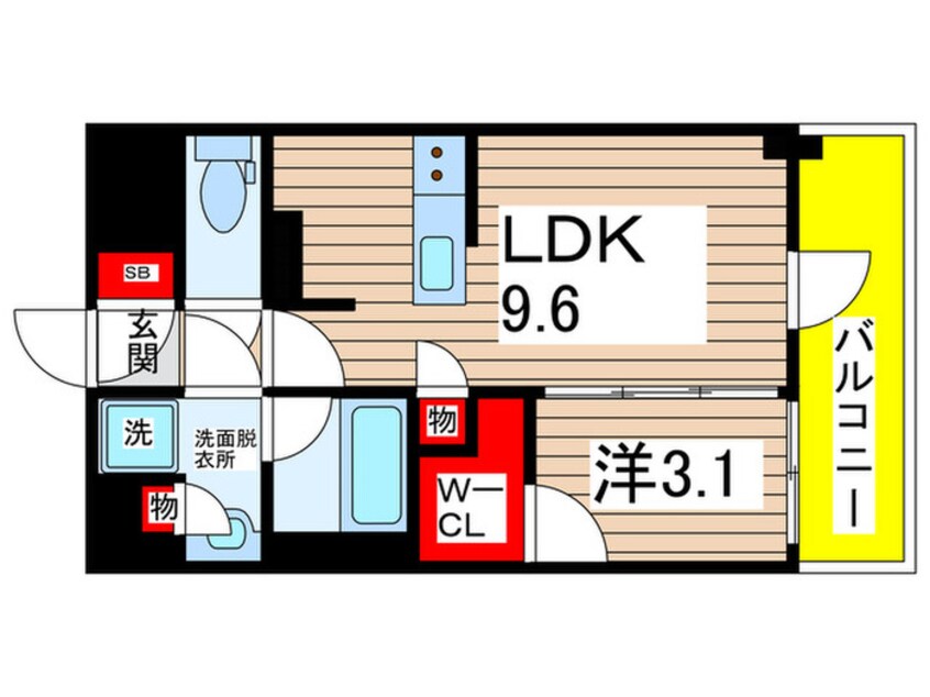 間取図 オーパスレジデンス千葉駅前