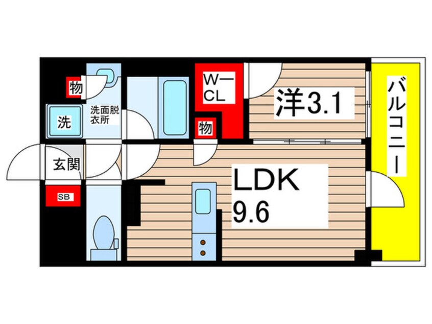 間取図 オーパスレジデンス千葉駅前