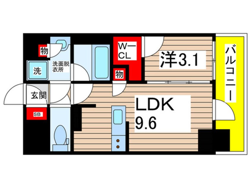 間取図 オーパスレジデンス千葉駅前