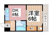 サムトータル 1DKの間取り